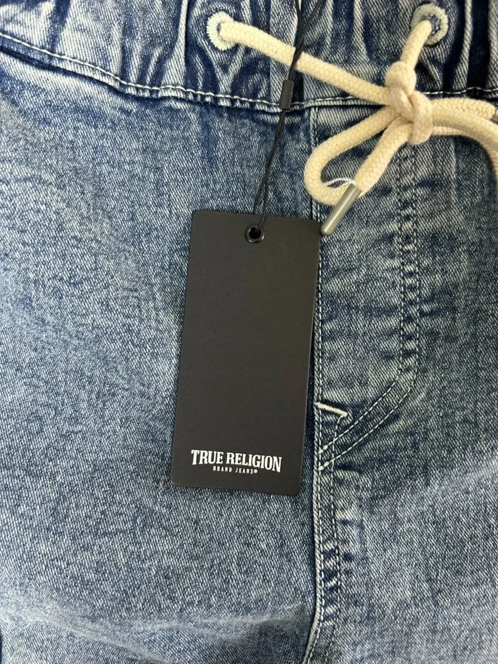 True Religion Vinny Carpenter Jeans Men 32 Light Bucking Wash NWT